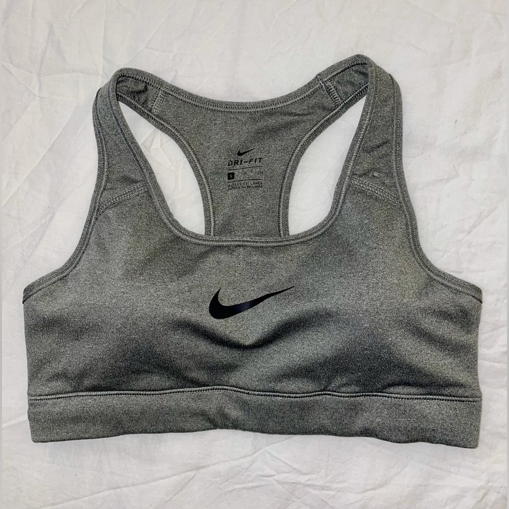 Nike Dri Fit Gray Sports Bra w/ Padding